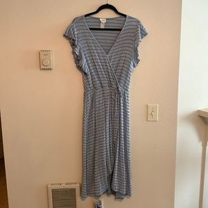 Blue Wrap Dress